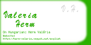 valeria herm business card